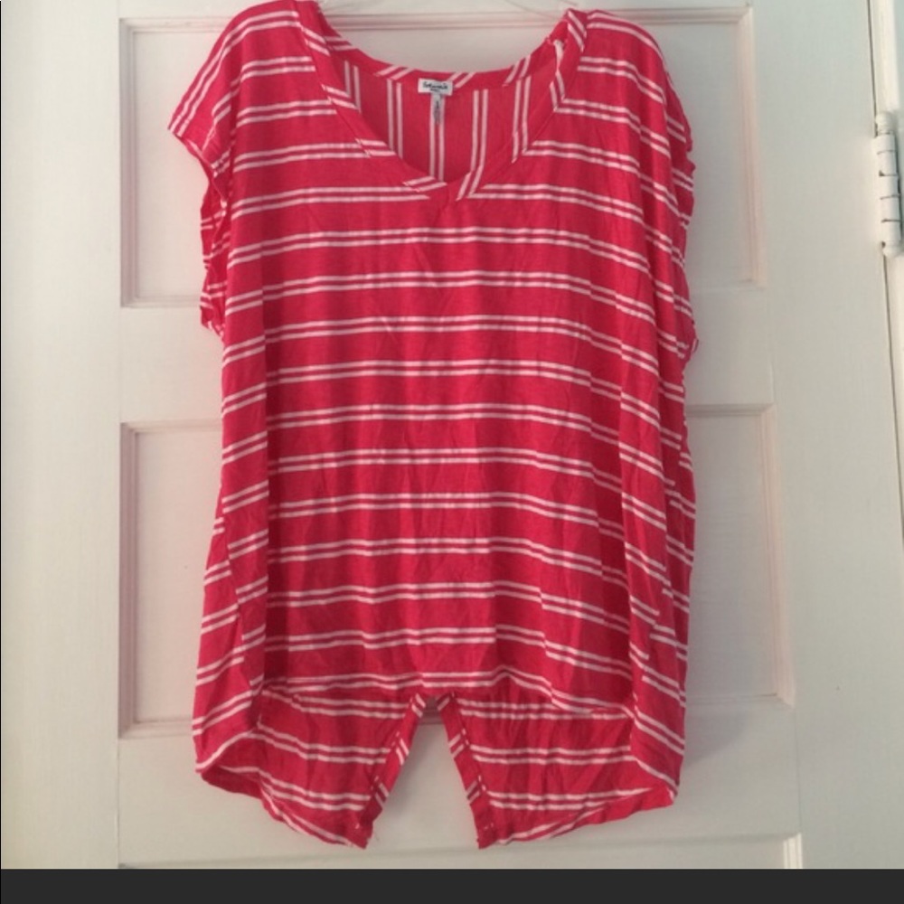 Splendid open-backed striped tee